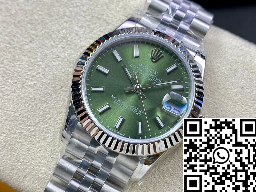 31MM Factory Stainless Datejust EW Steel M278274-0018 Rolex 0124